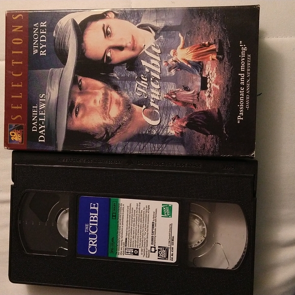 6/$15 The Crucible 1996 Drama Historical vhr tape - Picture 4 of 4